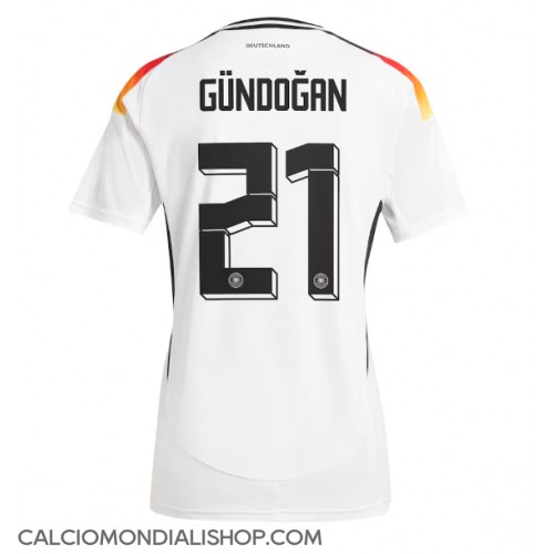 Maglie da calcio Germania Ilkay Gundogan #21 Prima Maglia Europei 2024 Manica Corta